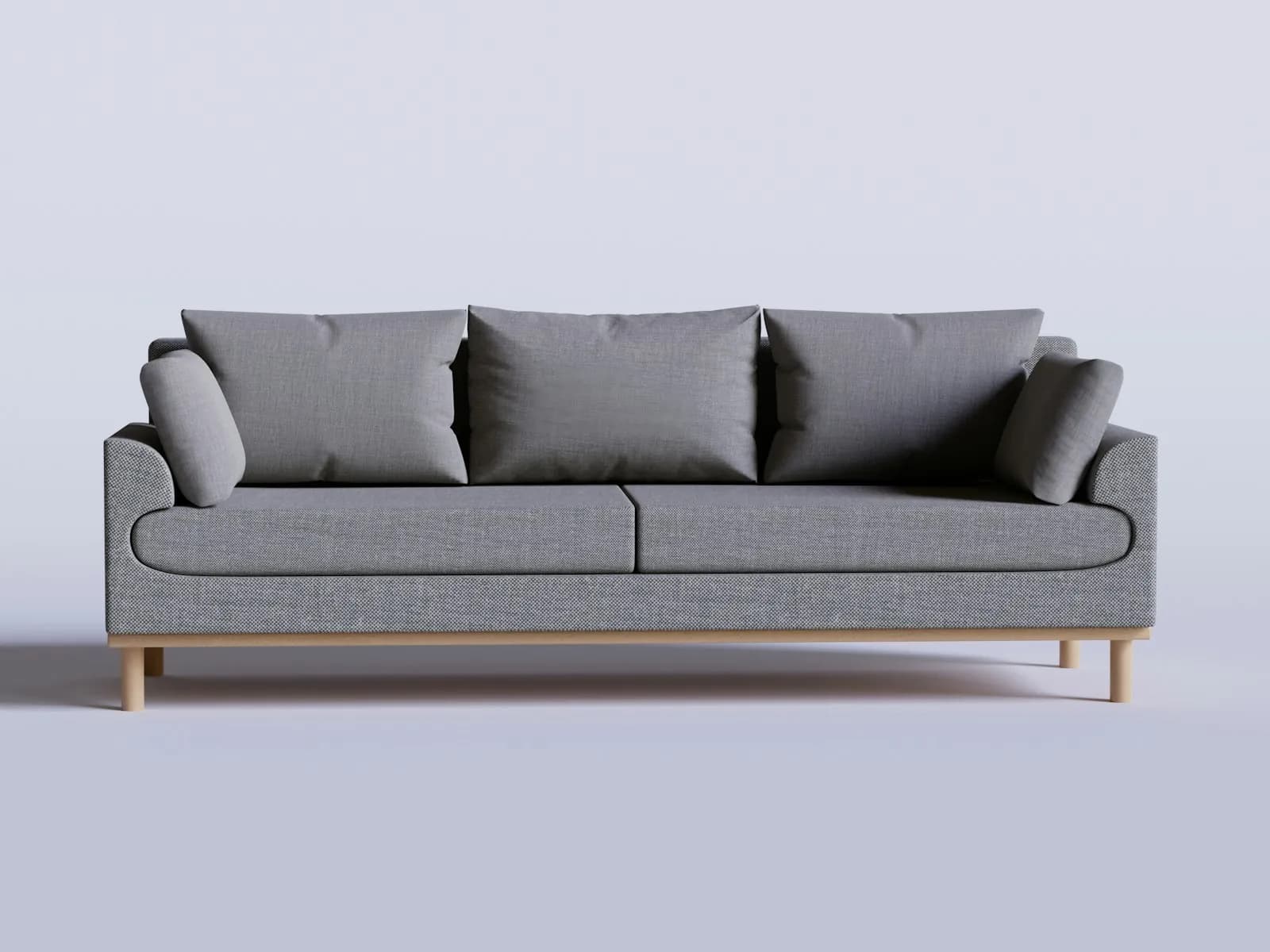 Three-seater fabric sofa (sample photo)